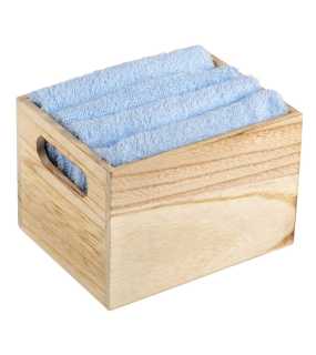 Sada ručníků v dřevěném boxu > modrá (light)