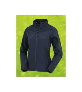 Dámská bunda (RESULT Womens Recycled 2-Layer Printable Softshell Jacket)>modrá (navy)>M