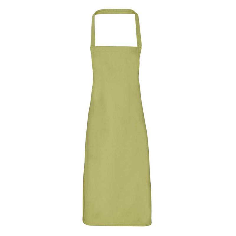 Unisex zástěra (PREMIER APRON COTTON (NO POCKET))>zelená (lime)
