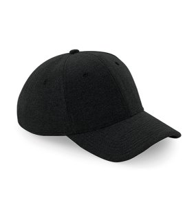 Unisex kšiltovka (Beechfield Jersey Athleisure Baseball Cap) > černá