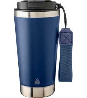 Termopohár z recyklovaného nerezu 500ml > modrá