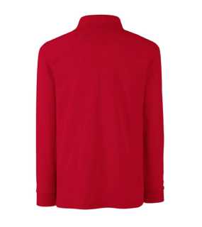 Dětská polokošile (FRUIT OF THE LOOM Kids Long Sleeve 65/35 Polo )>červená>5/6