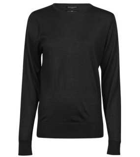 Dámský svetr (Tee Jays Womens Crew Neck Sweater) > černá > 2XL