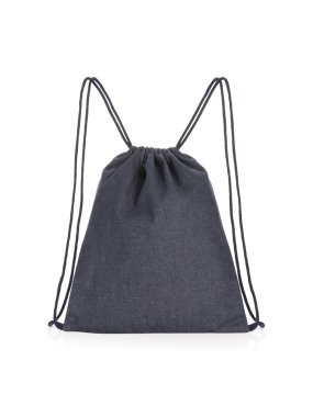 Šňůrkový batoh Impact z recyklovaného denimu AWARE > modrá