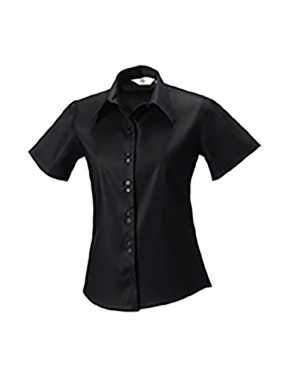 Dámská košile (Short Sleeve Ultimate Non-Iron RUSSELL)>černá>M
