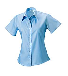 Dámská košile (Short Sleeve Ultimate Non-Iron RUSSELL)>modrá (bright sky)>XL