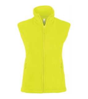 Dámská fleece vesta (KARIBAN MELODIE-LADIES MICRO FLEECE GILET)>žlutá (fluorescent)>M