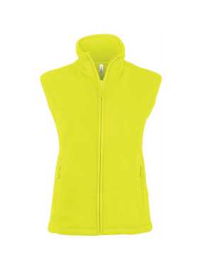 Dámská fleece vesta (KARIBAN MELODIE-LADIES MICRO FLEECE GILET)>žlutá (fluorescent)>M