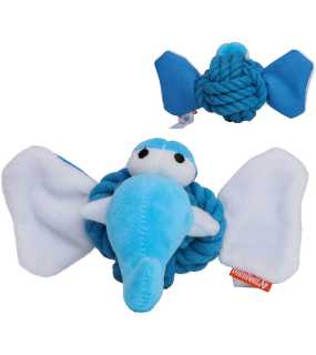 Hračka pro psa (MBW Dog toy knotted animal elephant) > modrá