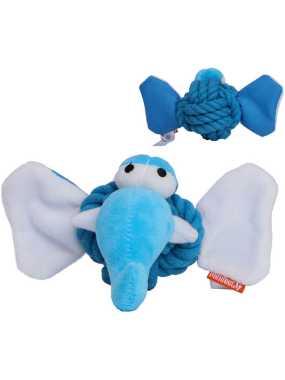 Hračka pro psa (MBW Dog toy knotted animal elephant) > modrá