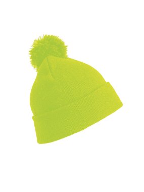 Dětská zimní čepice (RESULT W / E Junior Pom Pom Beanie Hat)>žlutá