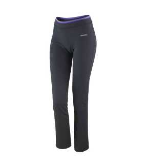 Dámské legíny (SPIRO WOMENS FITNESS TROUSER)>černá / fialová (levander)>L