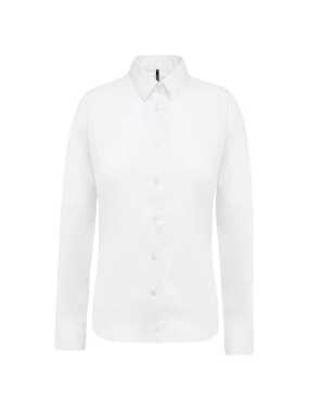 Dámská košile (KARIBAN LADIES 'LONG SLEEVE poplin SHIRT)>bílá>2XL