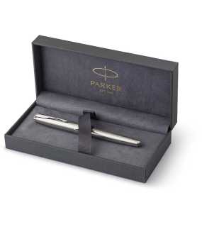 Roller pero (Parker Sonnet) > stříbrná (stainless) (černý inkoust)