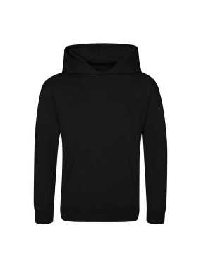 Dětská mikina (Just Hoods KIDS SPORTS POLYESTER HOODIE) > černá (jet) > L