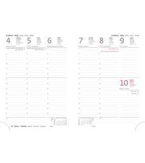 Diář s gumičkou (Flexio 2026) - 12 x 16,5 cm > modrá (dark) > týdenní B6