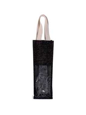 Taška (KIMOOD JUTE BOTTLE BAG) > černá/stříbrná