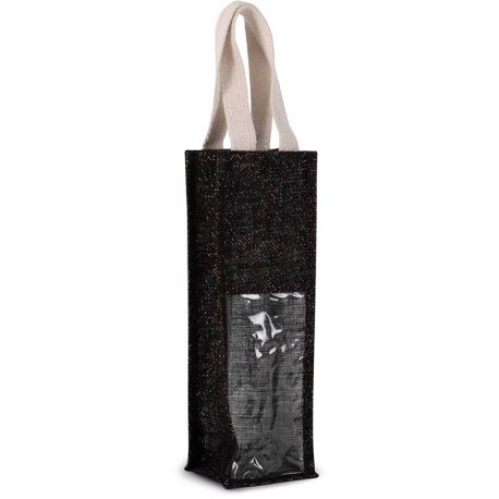 Taška (KIMOOD JUTE BOTTLE BAG) > černá/stříbrná