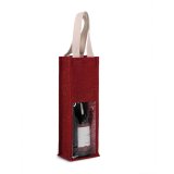 Taška (KIMOOD JUTE BOTTLE BAG) > červená (cherry) / zlatá