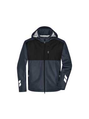Pánská bunda (JN Padded Hardshell Workwear Jacket)>šedá (carbon) / černá>5XL