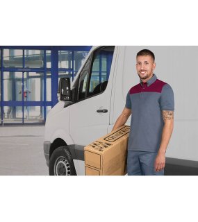 Pánská polokošile (HURRICANE) > černá/bílá > L