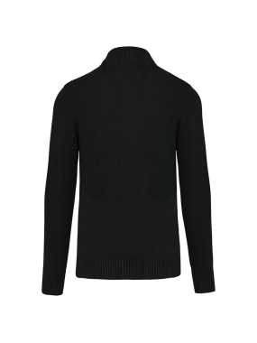 Pánský svetr(KARIBAN MENS FULL ZIP CARDIGAN)>černá>XL