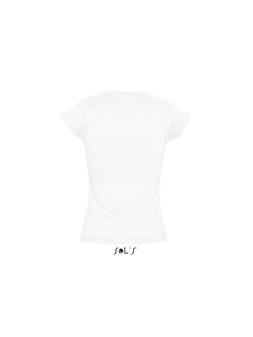 Dámské triko (Sols MOON WOMENS V-NECK T-SHIRT)>bílá>M