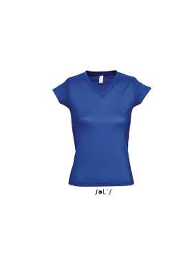 Dámské triko (Sols MOON WOMENS V-NECK T-SHIRT)>modrá (royal)>M