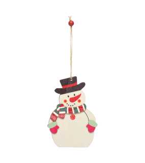 Vánoční ozdoba > dřevěný SNOWI