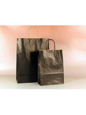 Papírová taška (STYLE LINE) > černá > 18x8x22 cm