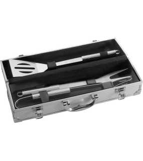 Grilovací sada> stříbrná