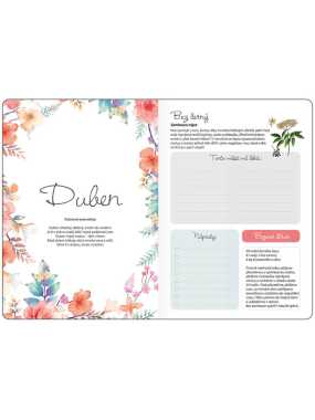 Diář s gumičkou (Bylinkový 2026) - 12,5 x 17,6 cm > Herbs > týdenní B6