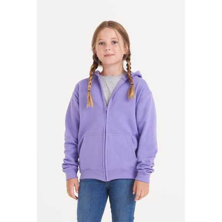 Dětská mikina (Just Hoods KIDS ZOODIE) > modrá (oxford navy) > 9/11