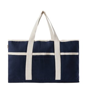 Plážová taška VINGA Volonne z recykl. canvas AWARE™ > modrá (navy)