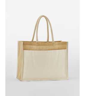 Nákupní taška (WM Cotton Pocket Natural Starched Jute Shopper) > béžová (natural)