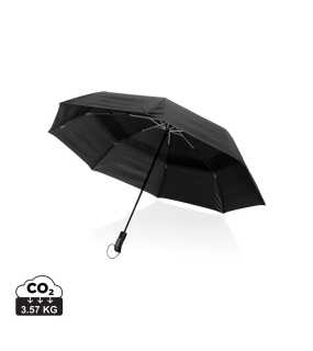 Kapesní deštník 27" Swiss Peak Tornado z RPET AWARE > černá