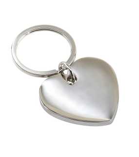 Kovová klíčenka> stříbrná