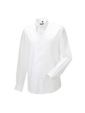 Pánská košile (Long Sleeve Easy Care Oxford RUSSELL)>bílá>5XL
