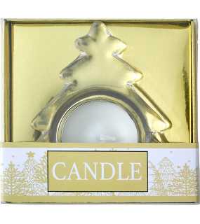 Vánoční svíčka> zlatá