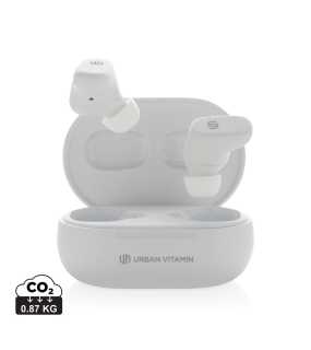 TWS sluchátka Urban Vitamin Gilroy hybrid ANC & ENC > bílá