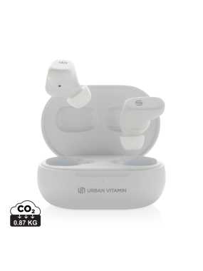 TWS sluchátka Urban Vitamin Gilroy hybrid ANC & ENC > bílá