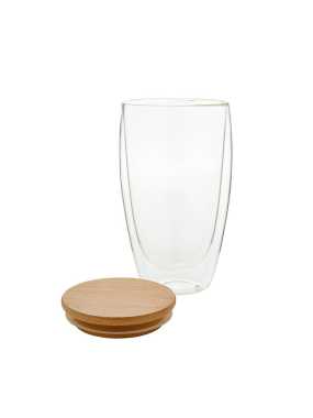 Skleněný termo hrnek > transparentní / přírodní