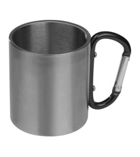 Kovový hrnek s karabinou > černá