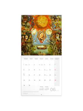 Nástěnný kalendář (Frida Kahlo 2026) - 30 x 30 x 1 cm