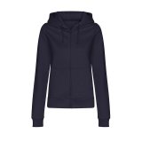 Dámská mikina (Just Hoods WOMEN'S COLLEGE ZOODIE) > modrá (new french navy) > 2XL
