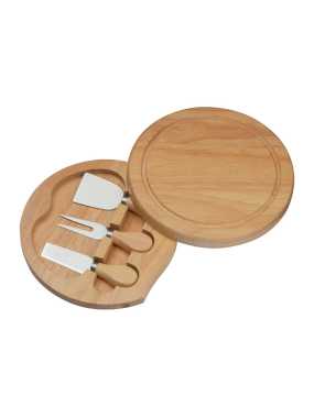 Dřevěná sada na sýr > béžová