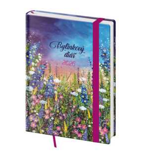 Diář s gumičkou (Bylinkový 2026) - 12,5 x 17,6 cm > Meadow > týdenní B6