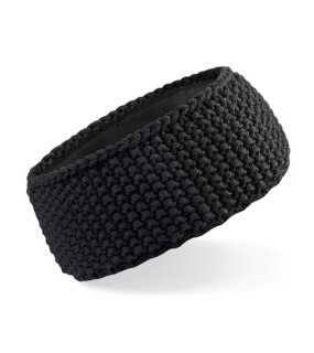 Unisex čelenka (Beechfield Slopeside Waffle Headband) > černá