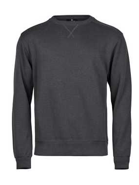 Unisex mikina (Tee Jays Ribbed Interlock Crew Neck) > šedá (dark) > 2XL