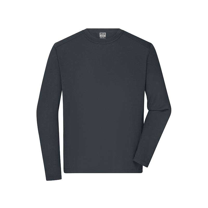 Pánské triko (JN Mens Workwear-Longsleeve-T)>šedá (carbon)>4XL